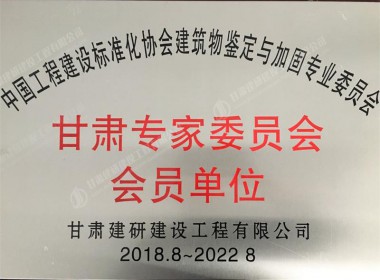 中標協鑒定加固委甘肅專家委員會會員單位